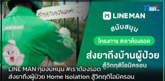 LINE MAN ทุ่มงบหนุน #เราต้องรอด ส่งยาถึงผู้ป่วย Home Isolation LINE MAN