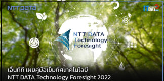 เอ็นทีที เดต้า เผยคู่มือเข็มทิศเทคโนโลยี NTT DATA Technology Foresight 2022 NTT DATA