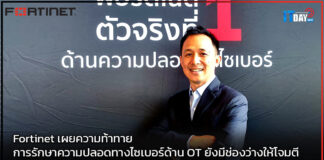 Fortinet เผยความท้าทายการรักษาความปลอดทางไซเบอร์ด้าน OT Fortinet