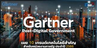 Gartner เผย 10 เทรนด์เทคโนโลยีสำคัญสำหรับหน่วยงานภาครัฐ ประจำปี 2566 Gartner