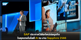 SAP ประกาศวิสัยทัศน์ต่อธุรกิจในยุคเทคโนโลยี AI ณ งาน Sapphire 2566 SAP