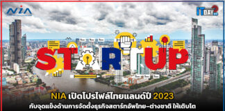 NIA เปิดโปรไฟล์ไทยแลนด์ปี 2023 กับจุดแข็งด้านการจัดตั้งธุรกิจสตาร์ทอัพ NIA