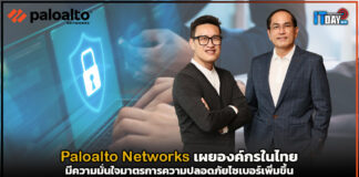 Paloalto Networks เผยองค์กรในไทยมีความมั่นใจมาตรการความปลอดภัยไซเบอร์เพิ่มขึ้น Paloalto Networks