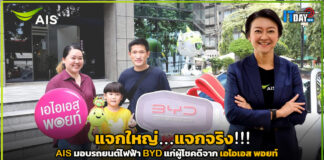 แจกใหญ่ แจกจริง!!! AIS มอบรถยนต์ไฟฟ้า BYD แก่ผู้โชคดีจาก เอไอเอส พอยท์ AIS