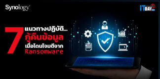 Synology เผย 7 แนวทางปฏิบัติ…กู้คืนข้อมูลเมื่อโดนโจมตีจาก Ransomware Synology