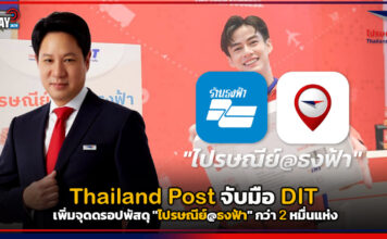Thailand Post จับมือ DIT เพิ่มจุดดรอปพัสดุ “ไปรษณีย์@ธงฟ้า” 2 หมื่นแห่ง Thailand Post