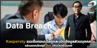 Kaspersky แนะขั้นตอนเมื่อถูกละเมิดข้อมูลส่วนบุคคล หลังเอกชนไทยถูก สคส. ปรับ Kaspersky