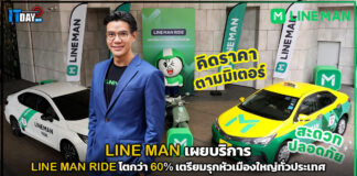 LINE MAN เผยบริการ LINE MAN RIDE โตกว่า 60% เตรียมรุกหัวเมืองใหญ่ทั่วประเทศ LINE MAN RIDE