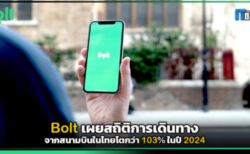 Bolt เผยสถิติการเดินทางจากสนามบินในไทยโตกว่า 103% ในปี 2024 Bolt
