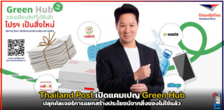 Thailand Post เปิดแคมเปญ Green Hub ปลุกคัลเจอร์การแยกสร้างประโยชน์จากสิ่งของไม่ใช้ Thailand Post