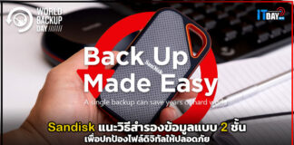 Sandisk แนะวิธีสำรองข้อมูลแบบ 2 ชั้น เพื่อปกป้องไฟล์ดิจิทัลให้ปลอดภัย Sandisk