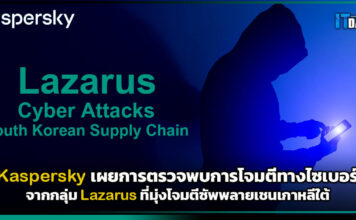 Kaspersky เผยการโจมตีไซเบอร์ Lazarus มุ่งโจมตีซัพพลายเชนเกาหลีใต้ Kaspersky
