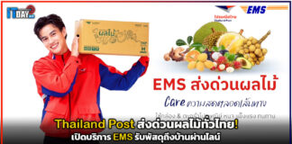 Thailand Post ส่งด่วนผลไม้ทั่วไทย! เปิดบริการ EMS ถึงบ้านผ่านไลน์ Thailand Post