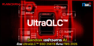 Sandisk เขย่าวงการ AI ด้วย UltraQLC™ SSD 256TB ที่งาน FMS 2025 Sandisk