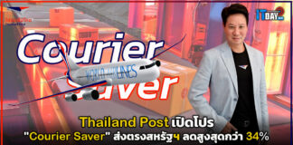 Thailand Post เปิดโปร “Courier Saver” ส่งตรงสหรัฐฯ ลดสูงสุดกว่า 34% Thailand Post