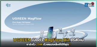 UGREEN เปิดตัว MagFlow Qi2 ซีรีส์ใหม่ ชาร์จไว 25W ด้วยแม่เหล็กที่ดีที่สุด!! UGREEN