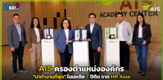 AIS ครองตำแหน่งองค์กรน่าทำงานที่สุดในเอเชีย 7 ปีติดจาก HR Asia AIS