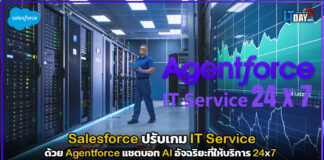Salesforce ปรับเกม IT Service ด้วย Agentforce แชตบอทอัจฉริยะ 24 x 7 Salesforce