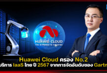 Huawei Cloud ครอง No.2 ผู้ให้บริการ IaaS ไทย ปี 2567 จากการจัดอันดับของ Gartner® Huawei Cloud