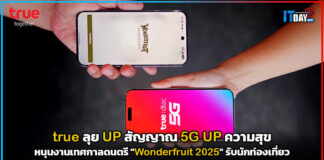 true ลุย UP สัญญาณ 5G UP ความสุข หนุนงาน “Wonderfruit 2025” true