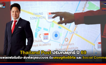 Thailand Post ปรับกลยุทธ์ ปี 69 มุ่งสู่แพลตฟอร์มรับ-ส่งพัสดุครบวงจร รองรับเศรษฐกิจดิจิทัล และ Social Commerce Thailand Post