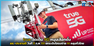 True จัดเต็ม 5G หนุนเลือกตั้ง สส. – ประชามติ 8 ก.พ. นี้ ยกระดับโครงข่าย AI คลุมทั่วไทย true