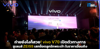 ถ่ายยังไงก็สวย! vivo V70 เปิดตัวทางการ ชูเลนส์ ZEISS เสกช็อตลูกรักพระเจ้า ในราคาเอื้อมถึง vivo V70