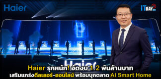 Haier รุกหนัก! อัดงบ 1.2 พันล้านบาท เสริมแกร่งดีลเลอร์-ออนไลน์ พร้อมบุกตลาด AI Smart Home