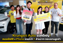Krungsri Auto แจกใหญ่! ขนรถไฟฟ้า-iPhone รวมกว่า 1 ล้านบาท ตอบแทนลูกค้า Krungsri Auto