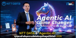 NTT DATA ชี้ “Agentic AI” กุญแจสำคัญทรานส์ฟอร์มธุรกิจยุคดิจิทัลปี 2026 NTT DATA
