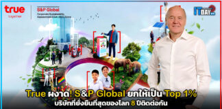 True ผงาด! S&P Global ยกให้เป็น Top 1% บริษัทที่ยั่งยืนที่สุดของโลก 8 ปีติดต่อกัน True