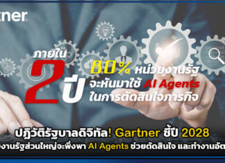 ปฏิวัติรัฐบาลดิจิทัล! Gartner ชี้ปี 2028 หน่วยงานรัฐส่วนใหญ่จะพึ่งพา AI Agents ช่วยตัดสินใจ และทำงานอัตโนมัติ Gartner