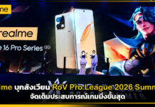 realme บุกสังเวียน RoV Pro League 2026 Summer! จัดเต็มประสบการณ์เกมมิ่งขั้นสุด realme