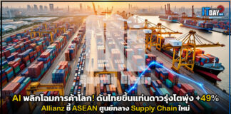 AI พลิกโฉมการค้าโลก! ดันไทยขึ้นแท่นดาวรุ่งโตพุ่ง +49% Allianz ชี้ ASEAN ศูนย์กลาง Supply Chain ใหม่ Allianz