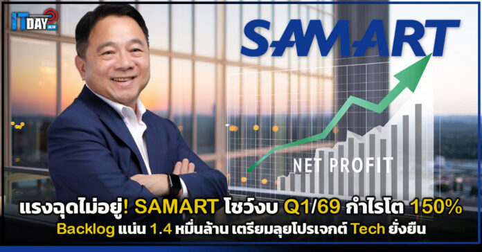 Cover SAMART โชว์งบ Q1 69 กำไรโต 150 Backlog แน่น 1.4 หมื่นล้าน เตรียมลุยโปรเจกต์ Tech ยั่งยืน SAMART