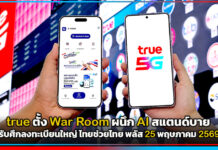 มั่นใจระบบไม่ล่ม! true ตั้ง War Room ผนึก AI สแตนด์บายรับศึกลงทะเบียนใหญ่ ไทยช่วยไทย พลัส 25 พฤษภาคม true