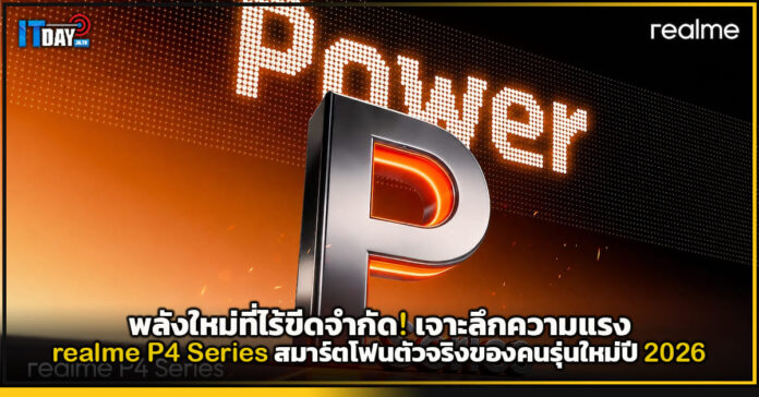 Cover พลังใหม่ที่ไร้ขีดจำกัด เจาะลึกความแรง realme P4 Series สมาร์ตโฟนตัวจริงของคนรุ่นใหม่ปี 2026 realme P4 Series