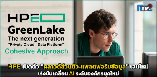HPE เปิดตัวพอร์ตโฟลิโอ “คลาวด์ส่วนตัว-แพลตฟอร์มข้อมูล” เจนใหม่ เร่งขับเคลื่อน AI ระดับองค์กร HPE