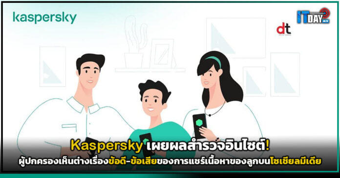 Cover Kaspersky เผยผลสำรวจอินไซต์! ผู้ปกครองเห็นต่างเรื่องข้อดี-ข้อเสียของการแชร์เนื้อหาของล Kaspersky