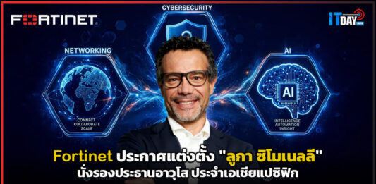 Fortinet ประกาศแต่งตั้ง “ลูกา ซิโมเนลลี” นั่งรองประธานอาวุโส ประจำเอเชียแปซิฟิก Fortinet