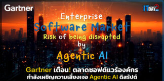 Gartner เตือน! ตลาดซอฟต์แวร์องค์กรแสนล้านเสี่ยงเจอ Agentic AI ดิสรัปต์ Gartner