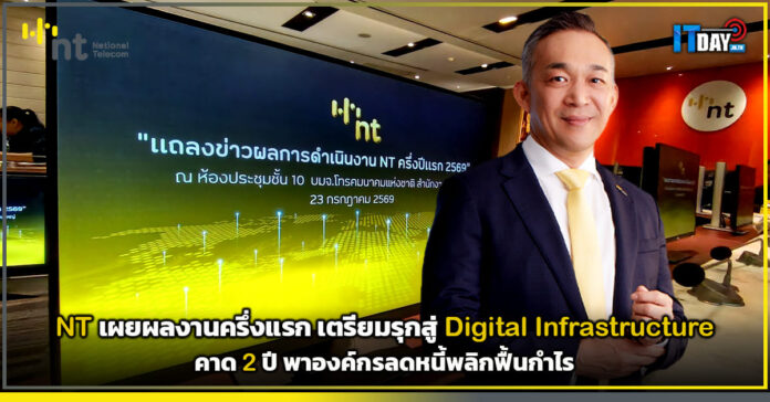 Cover NT เปิดผลงานครึ่งปี 69 เตรียมรุกสู่ National Digital Infrastructure คาด 2 ปี พาองค์กรลดหนี้พลิกฟื้นกำไร NT