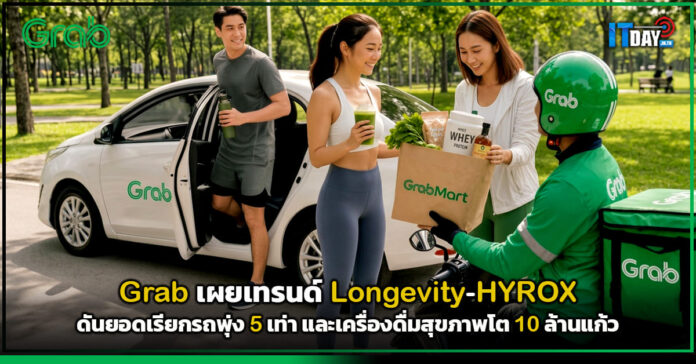 Cover Grab เผยเทรนด์ Longevity-HYROX ดันยอดเรียกรถพุ่ง 5 เท่า และเครื่องดื่มสุขภาพโต 10 ล้านแก้ว Grab