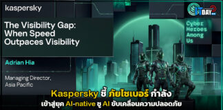 Kaspersky ชี้ ภัยไซเบอร์เข้าสู่ยุค AI-native ชู AI ขับเคลื่อนความปลอดภัย Kaspersky