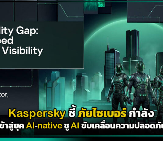 Kaspersky ชี้ ภัยไซเบอร์เข้าสู่ยุค AI-native ชู AI ขับเคลื่อนความปลอดภัย Kaspersky