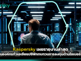 Kaspersky เผยรายงานล่าสุด AI ผลักดันองค์กรทั่วเอเชียแปซิฟิกทบทวนการลงทุนด้านไซเบอร์ซีเคียวริตี้ Kaspersky