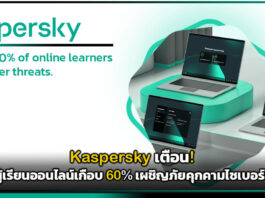 Kaspersky เตือน! ผู้เรียนออนไลน์เกือบ 60% เผชิญภัยคุกคามไซเบอร์ Kaspersky