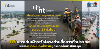 NT ยกระดับเฝ้าระวังโครงข่ายสื่อสารทั่วประเทศ รับมือฝนตกหนัก-น้ำท่วม ชูภารกิจสื่อสารไม่สะดุด NT