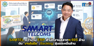 SAMTEL คว้างาน ERP สำนักงานสลากฯ 695 ล้าน ดัน Backlog ลุ้นแตะหมื่นล้าน SAMTEL