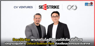 SecStrike พาเทคโนโลยีไซเบอร์ซีเคียวริตี้ไทย เปิดฐานปฏิบัติการ Oxford Science Park ขับเคลื่อนนวัตกรรมระดับสากล SecStrike